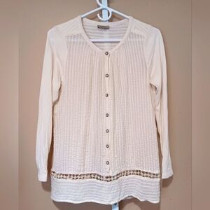 Lucky Brand Women's (Size Unknown) Ivory Blouse
